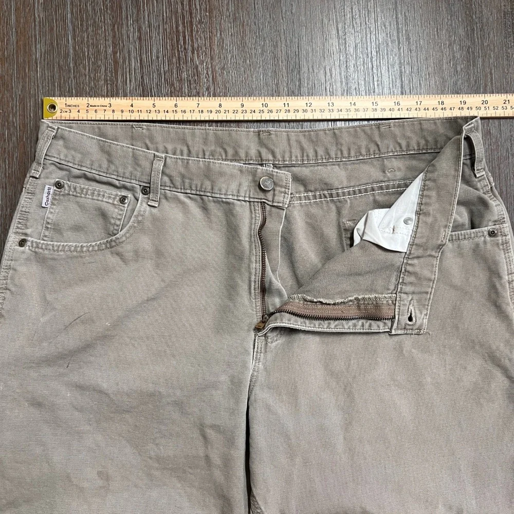 Carhartt‎ B159 Mens Tan Loose Fit Carpenter Work Pants Size 40x30